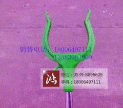 绿色塑料垃圾夹